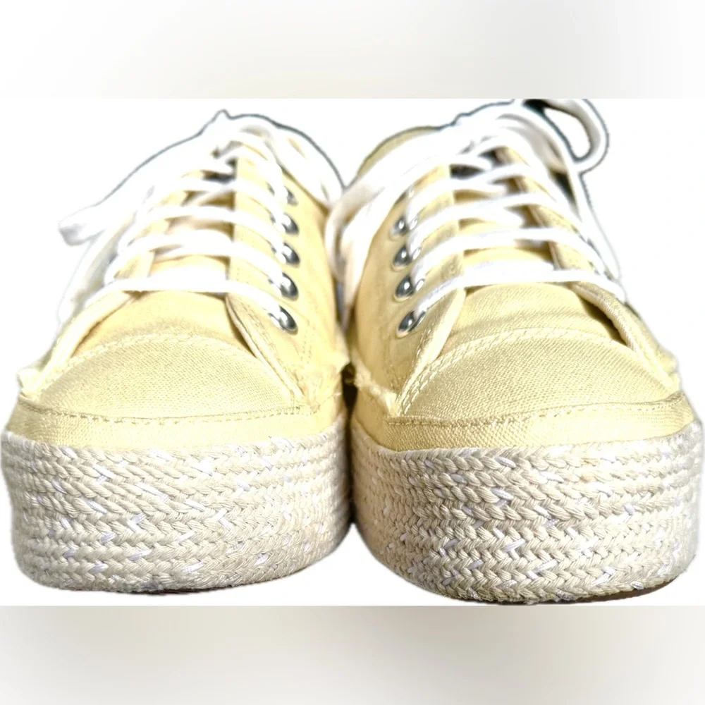 Converse Chuck Taylor Hard to Find All Star Espadrille Sneakers Yellow Size 9.5 - Picture 4 of 16
